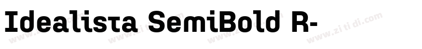 Idealista SemiBold R字体转换 Idealista SemiBold R字体转换